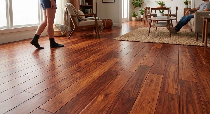 Cherry Floor Installation in Sherborn, MA