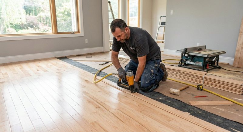 Maple Flooring Installation in Ayer, MA