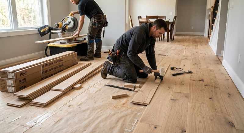 Oak Floor Installation in Lawrence, MA