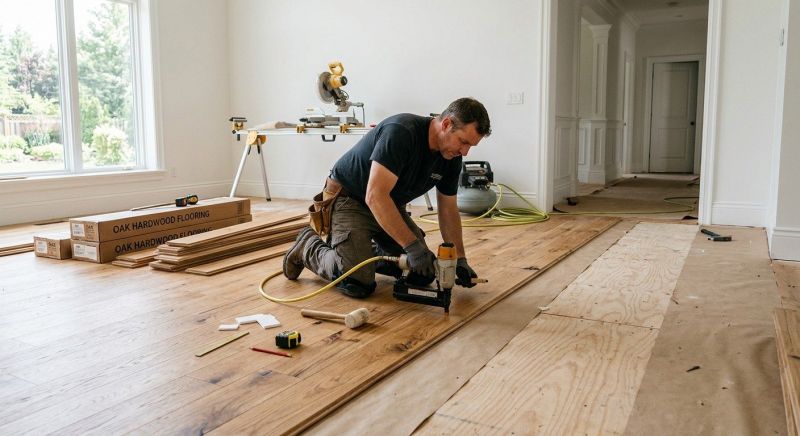 Oak Floor Installation in Nashua, NH
