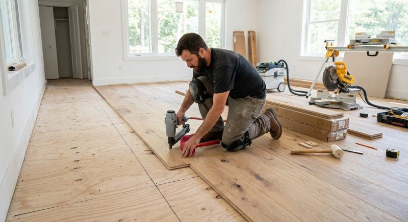 Oak Floor Installation in Westminster, MA