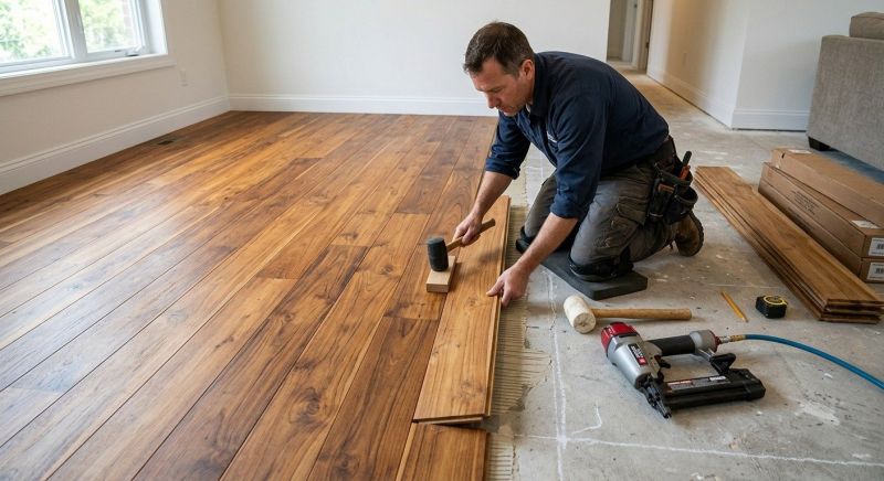Teak Flooring Installation in Acton, MA