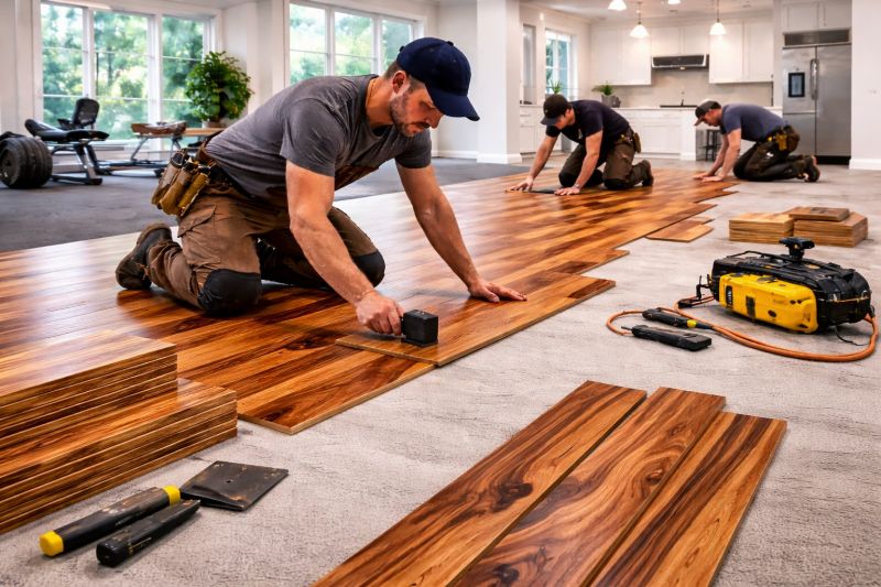 Teak Flooring Installation in Acton, MA