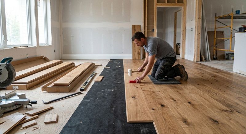 Wide Plank Floor Installation in Acton, MA