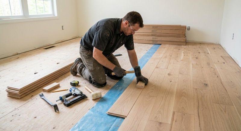 Wood Floor Replacement in Dedham, MA